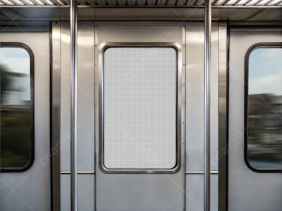 Pôster publicitário Mockup PSD editável