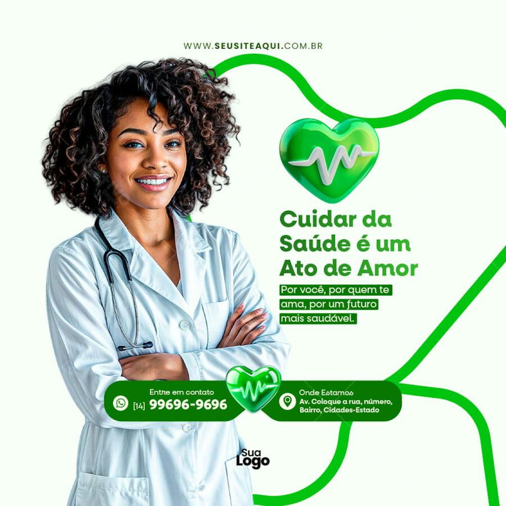 Feed Quadrado Clinica Médica - Social Media