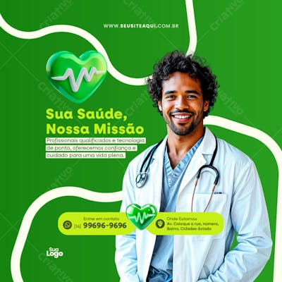 Feed Quadrado Clinica Médica - Social Media