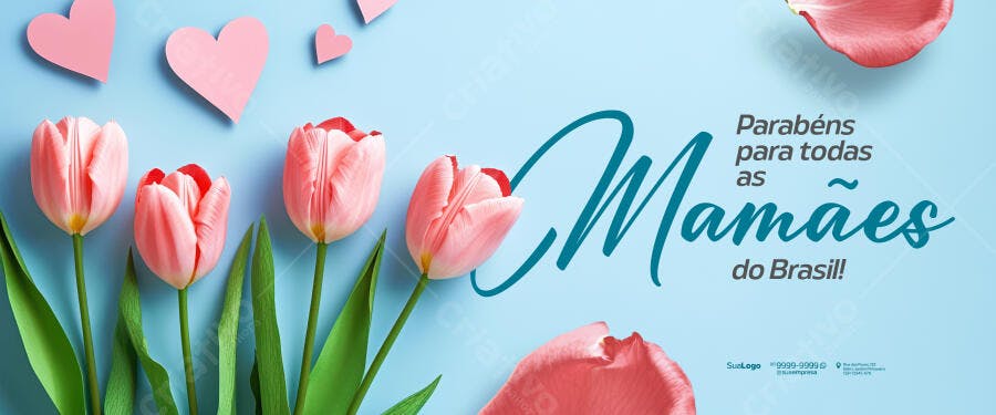Banner Dia das Mães PSD Editável