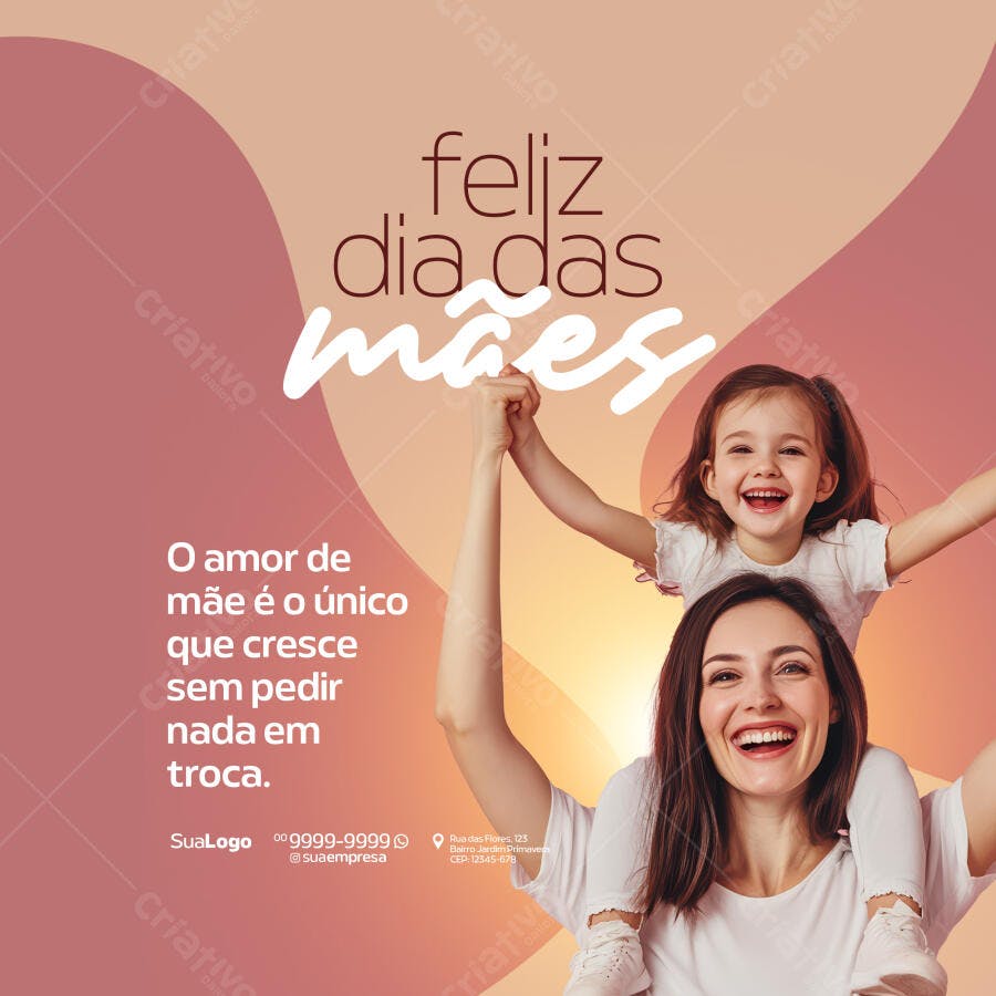 Postagem Dia das Mães PSD Editável