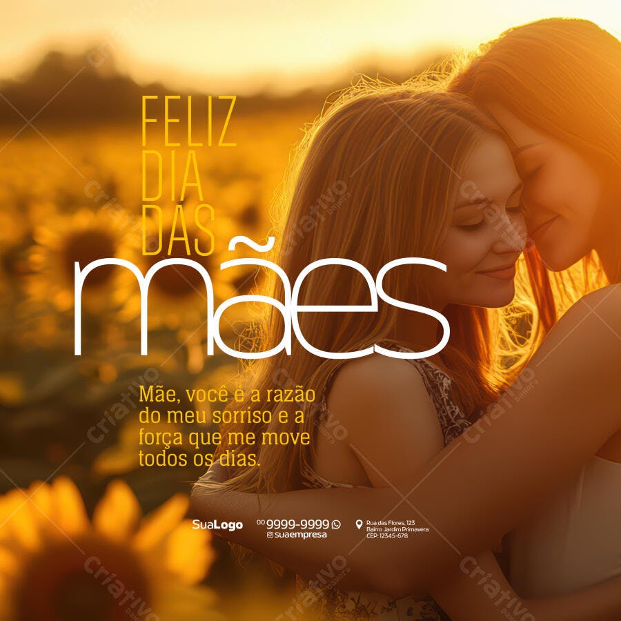 Postagem Dia das Mães PSD Editável