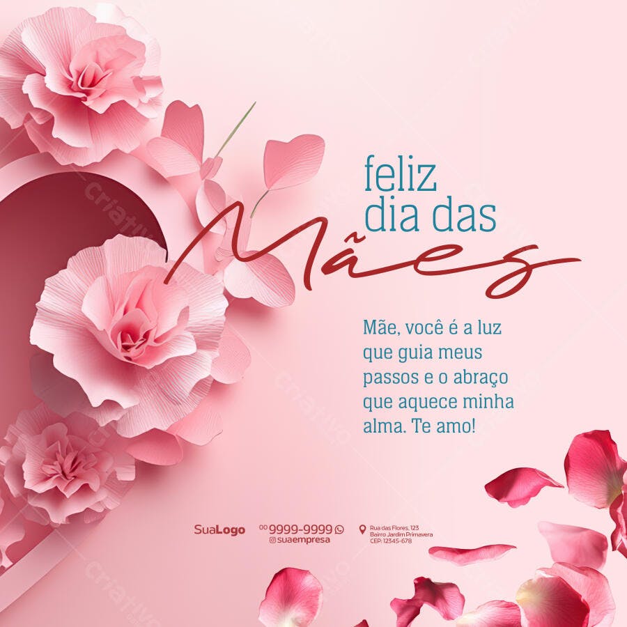 Postagem Dia das Mães PSD Editável