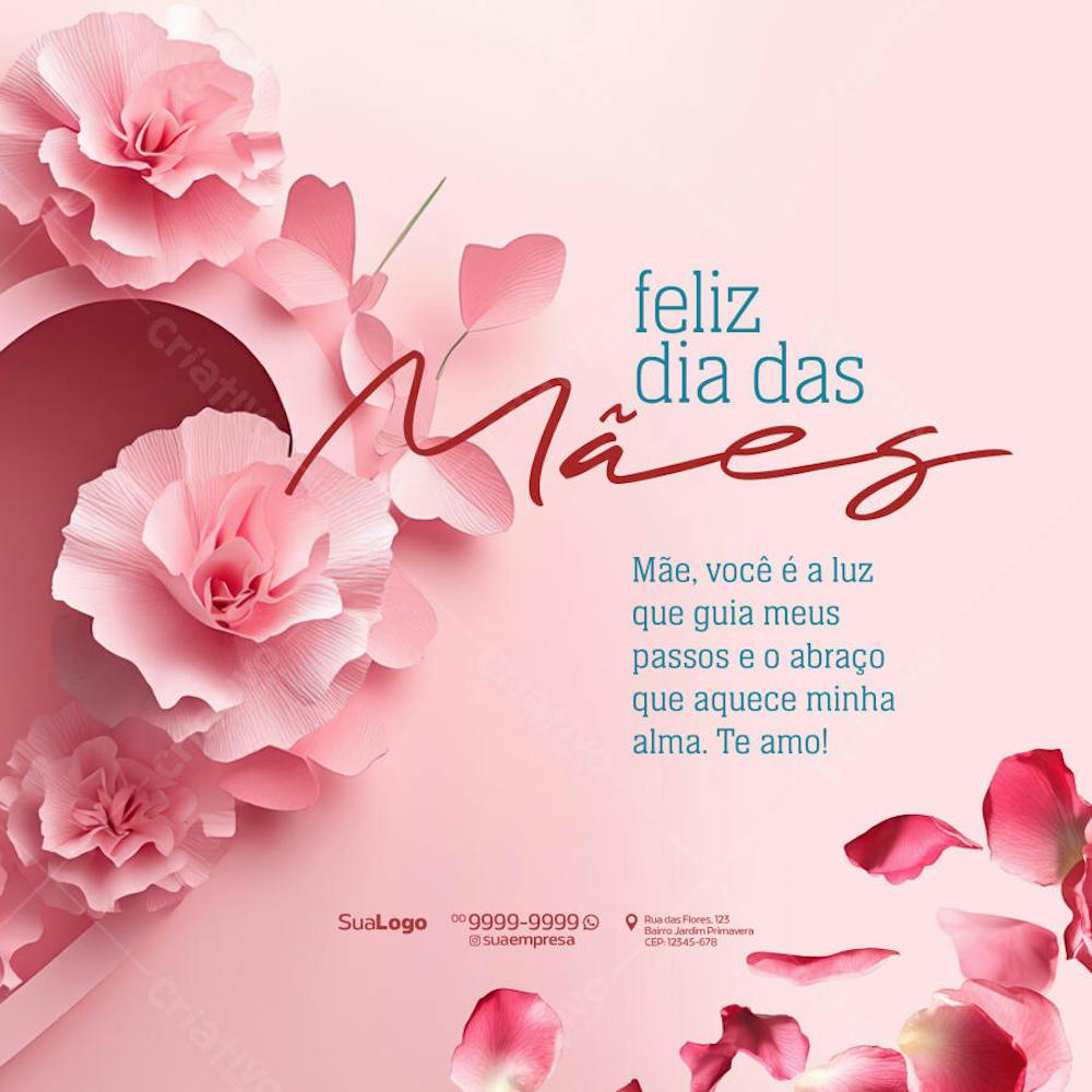 Social Media - Dia das Mães - Criado com IA