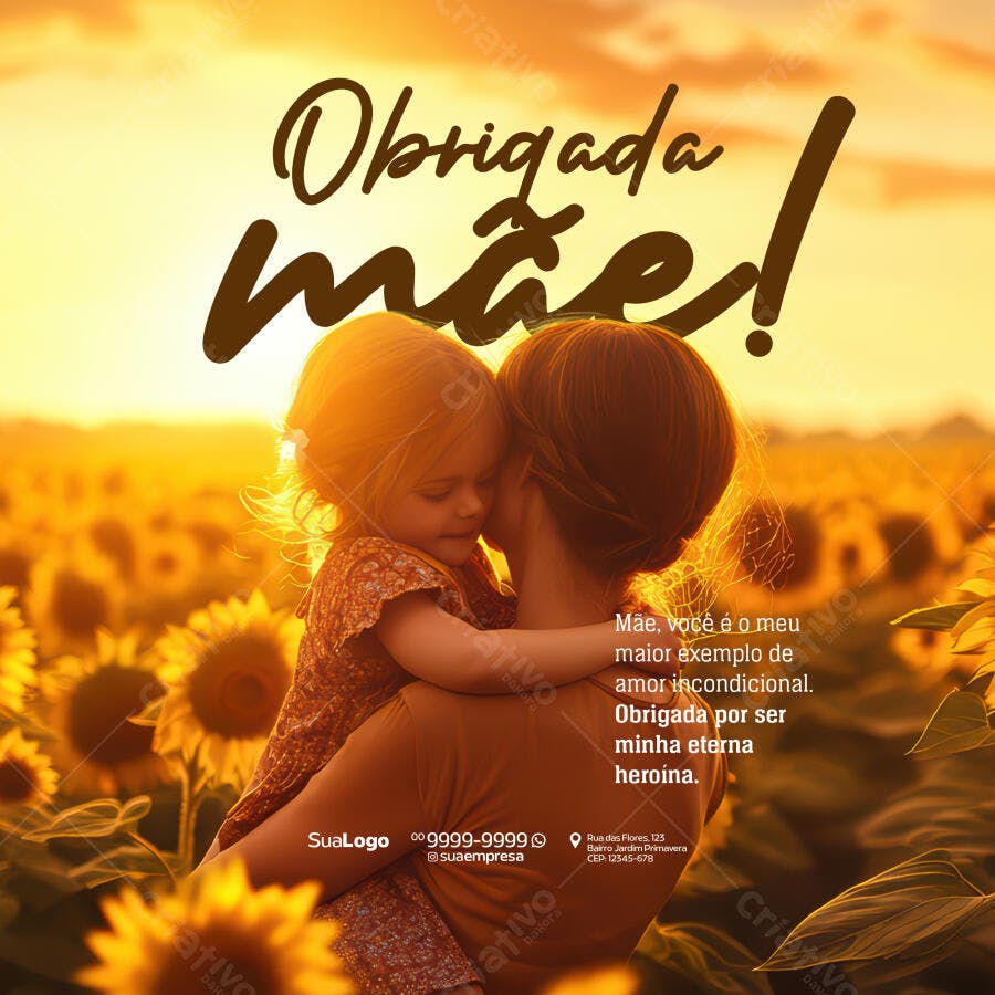 Postagem Dia das Mães PSD Editável