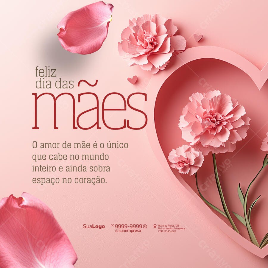 Postagem Dia das Mães PSD Editável