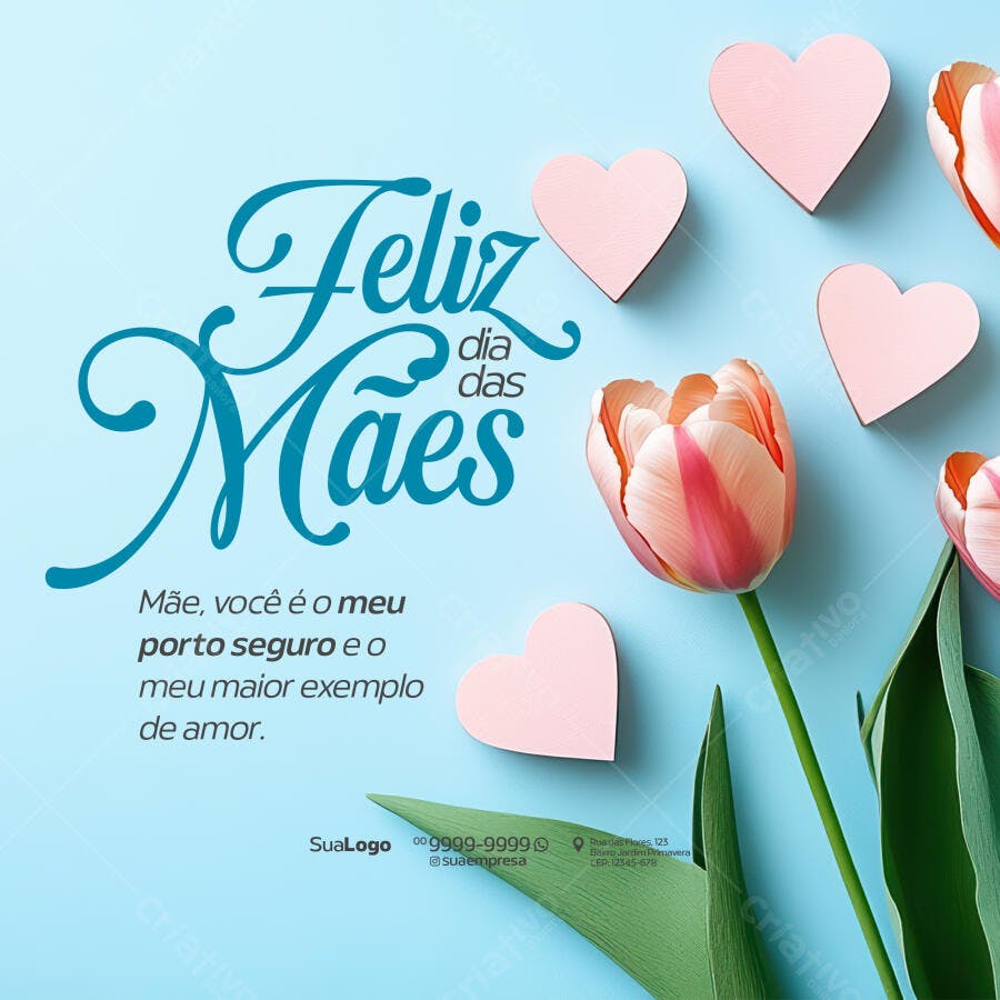 Postagem Dia das Mães PSD Editável