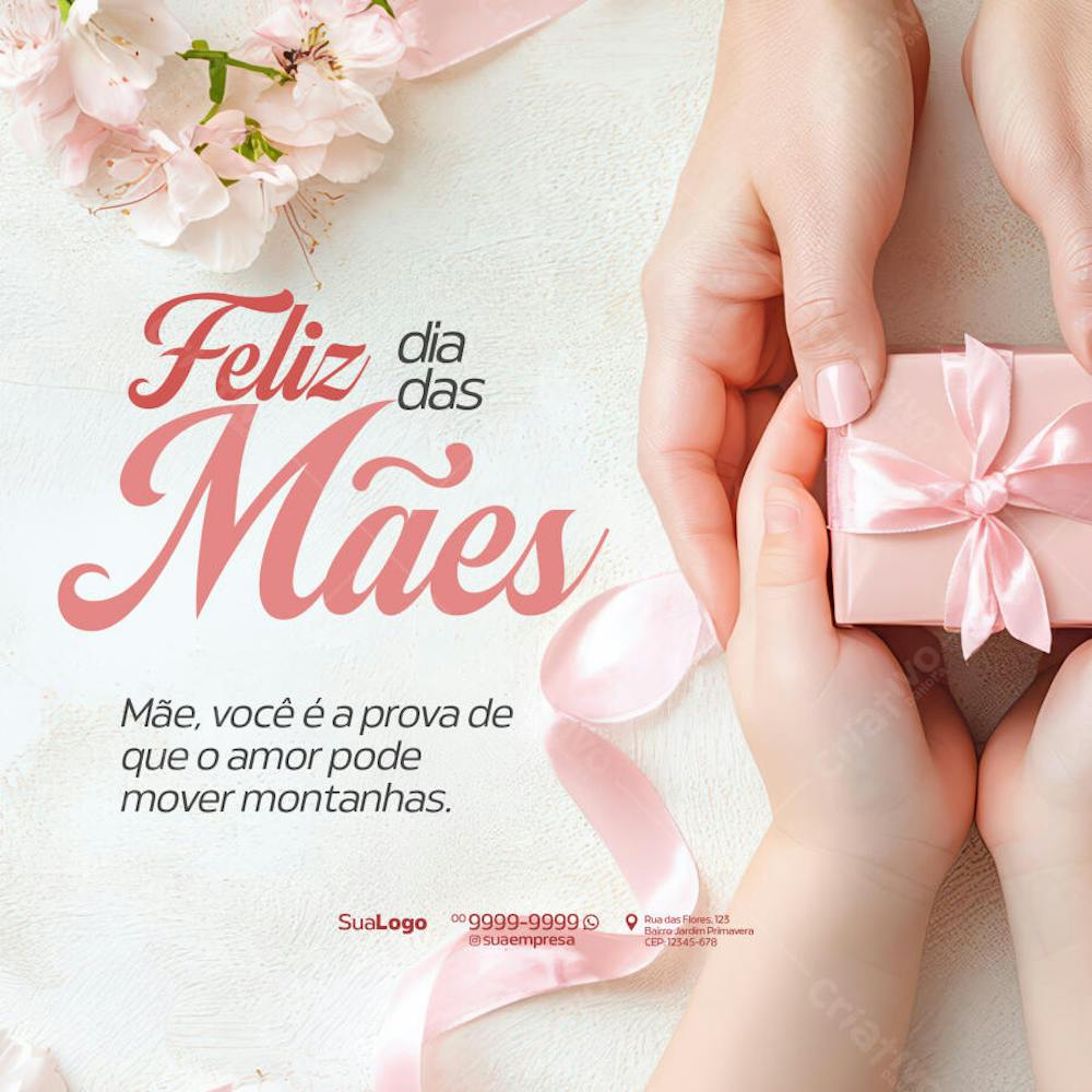 Social Media - Dia das Mães - Criado com IA