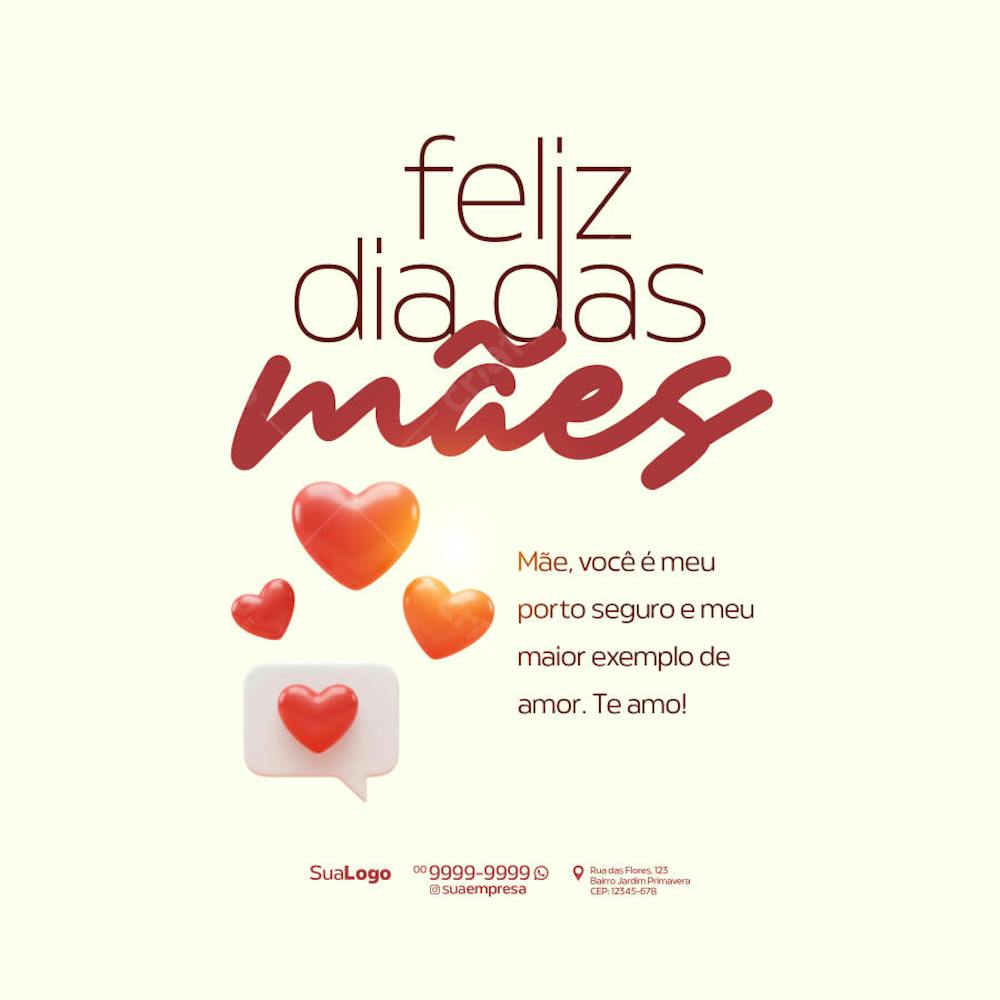 Social Media - Dia das Mães - Criado com IA