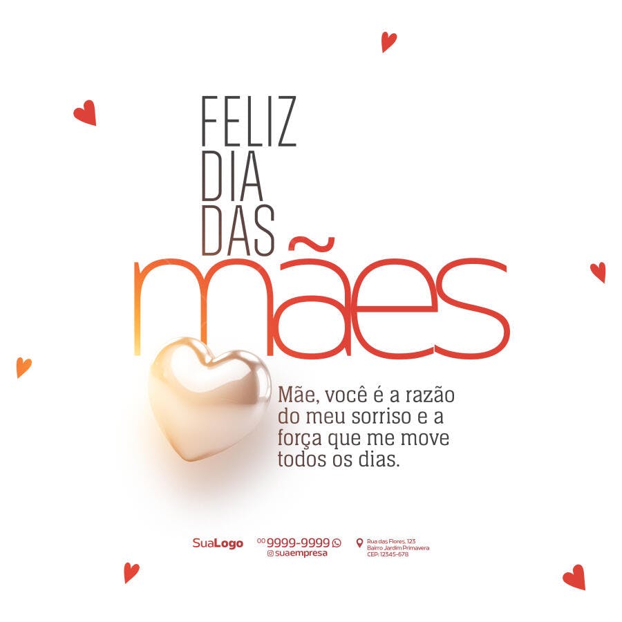 Flyer Dia das Mães PSD Editável