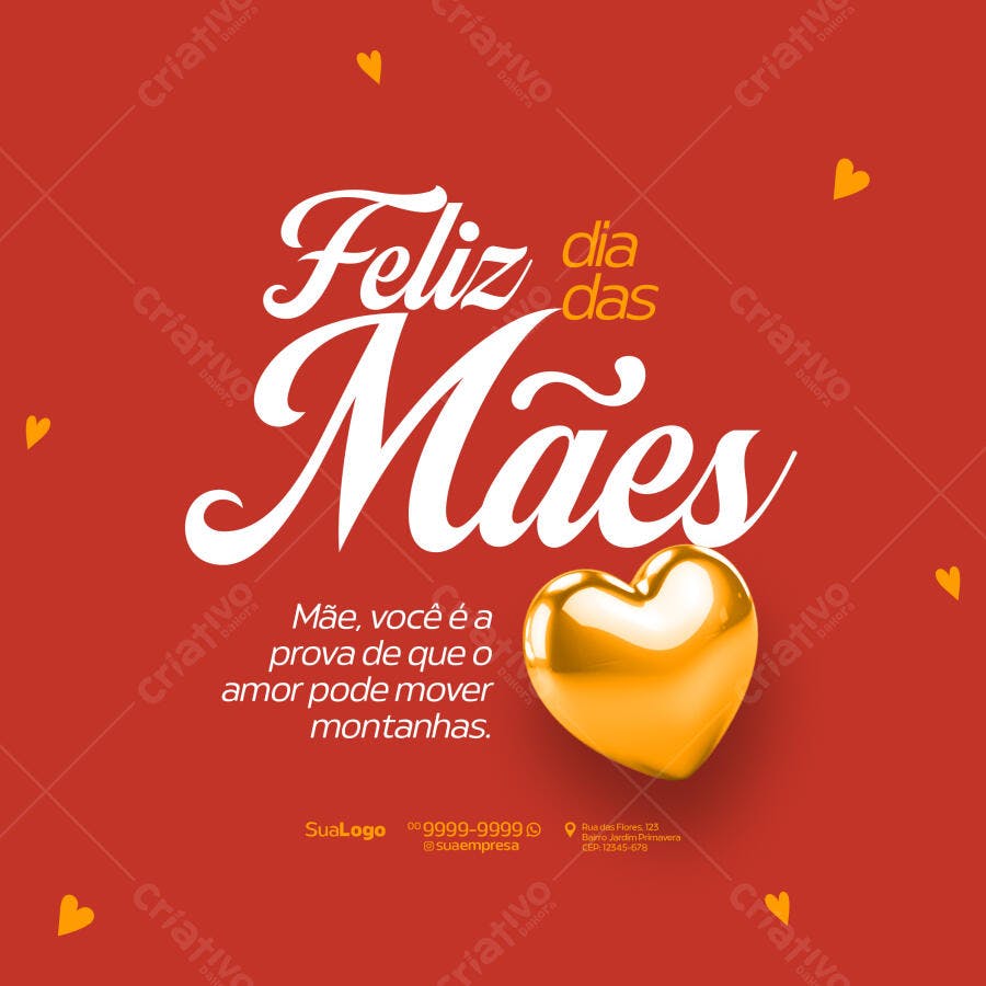 Postagem Dia das Mães PSD Editável