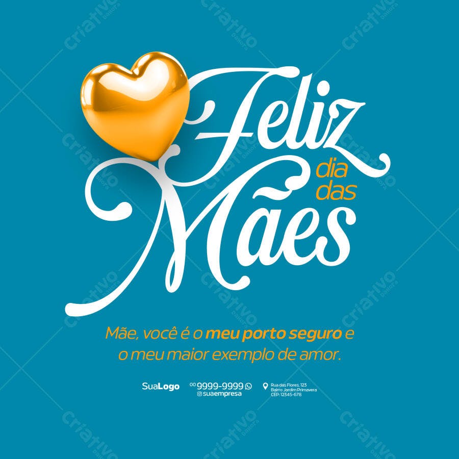 Postagem Dia das Mães PSD Editável