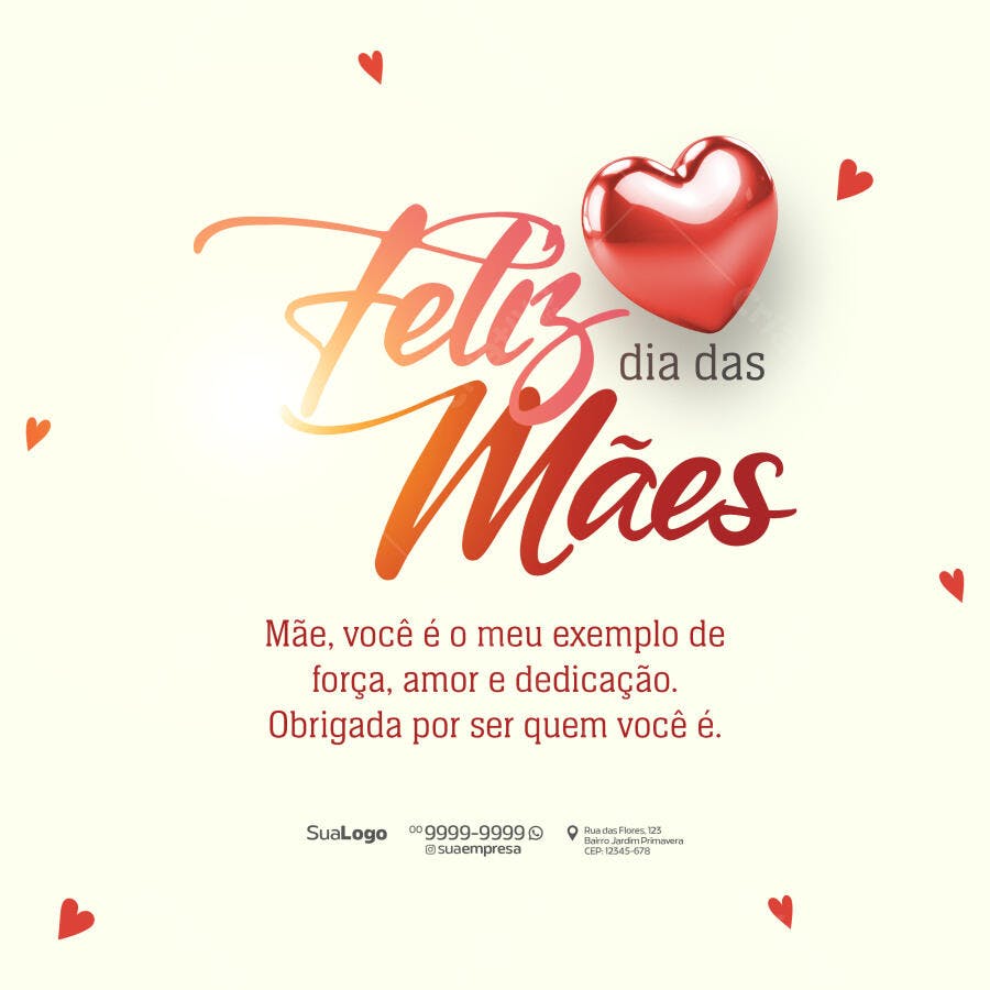 Postagem Dia das Mães PSD Editável