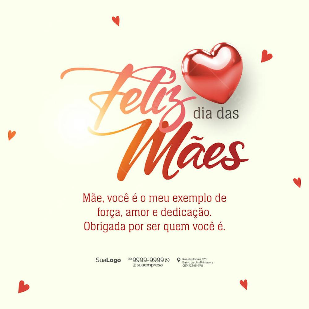 Social Media - Dia das Mães - Criado com IA