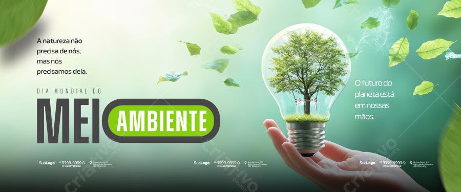 Banner Dia Mundial do Meio Ambiente PSD Editável