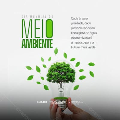 Social Media - Dia Mundial do Meio Ambiente - Criado com IA