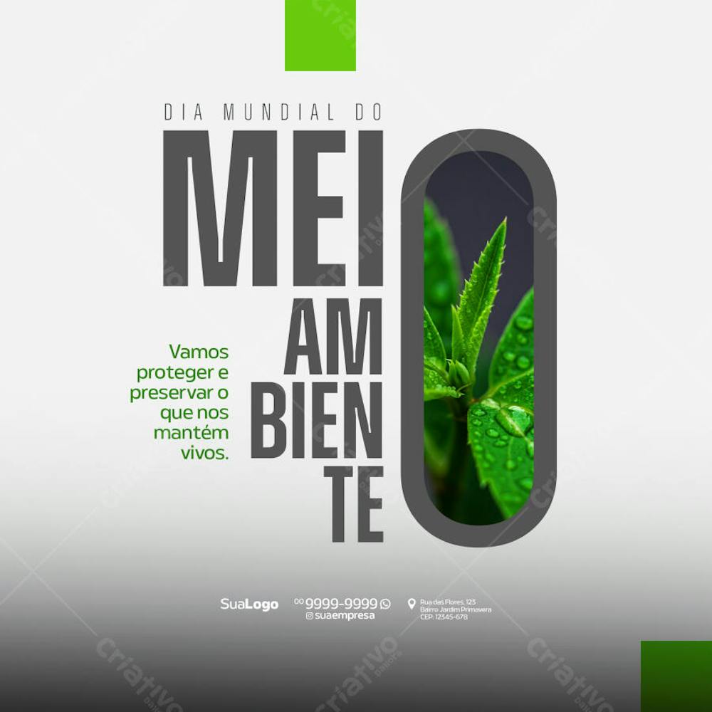 Social Media - Dia Mundial do Meio Ambiente - Criado com IA