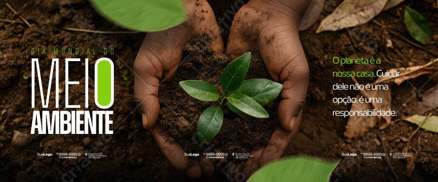 Banner Dia Mundial do Meio Ambiente PSD Editável