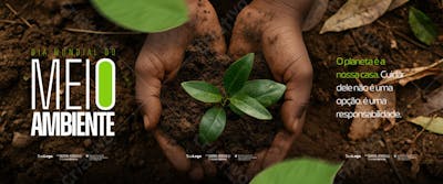 Social Media - Dia Mundial do Meio Ambiente - Criado com IA