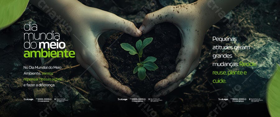 Banner Dia Mundial do Meio Ambiente PSD Editável