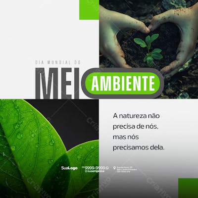 Social Media - Dia Mundial do Meio Ambiente - Criado com IA