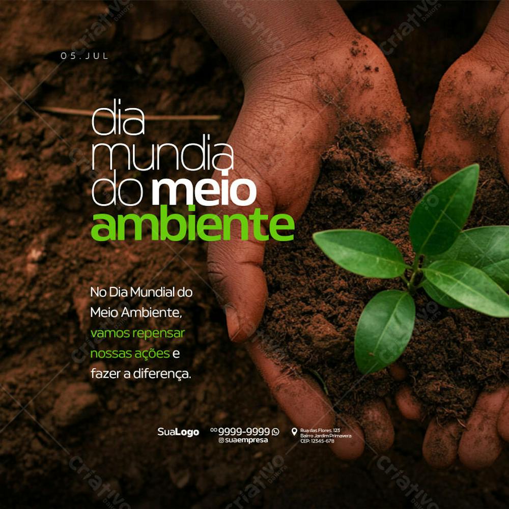 Social Media - Dia Mundial do Meio Ambiente - Criado com IA