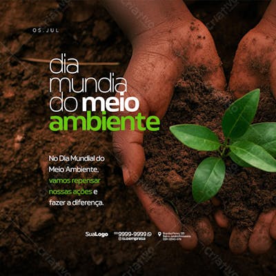 Social Media - Dia Mundial do Meio Ambiente - Criado com IA