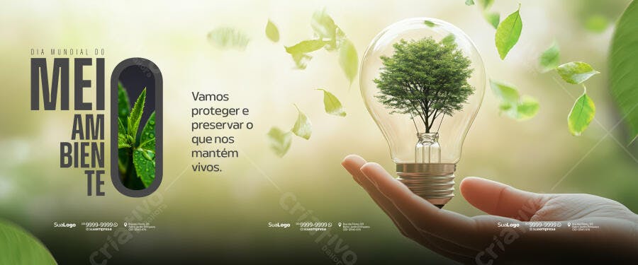 Banner Dia Mundial do Meio Ambiente PSD Editável