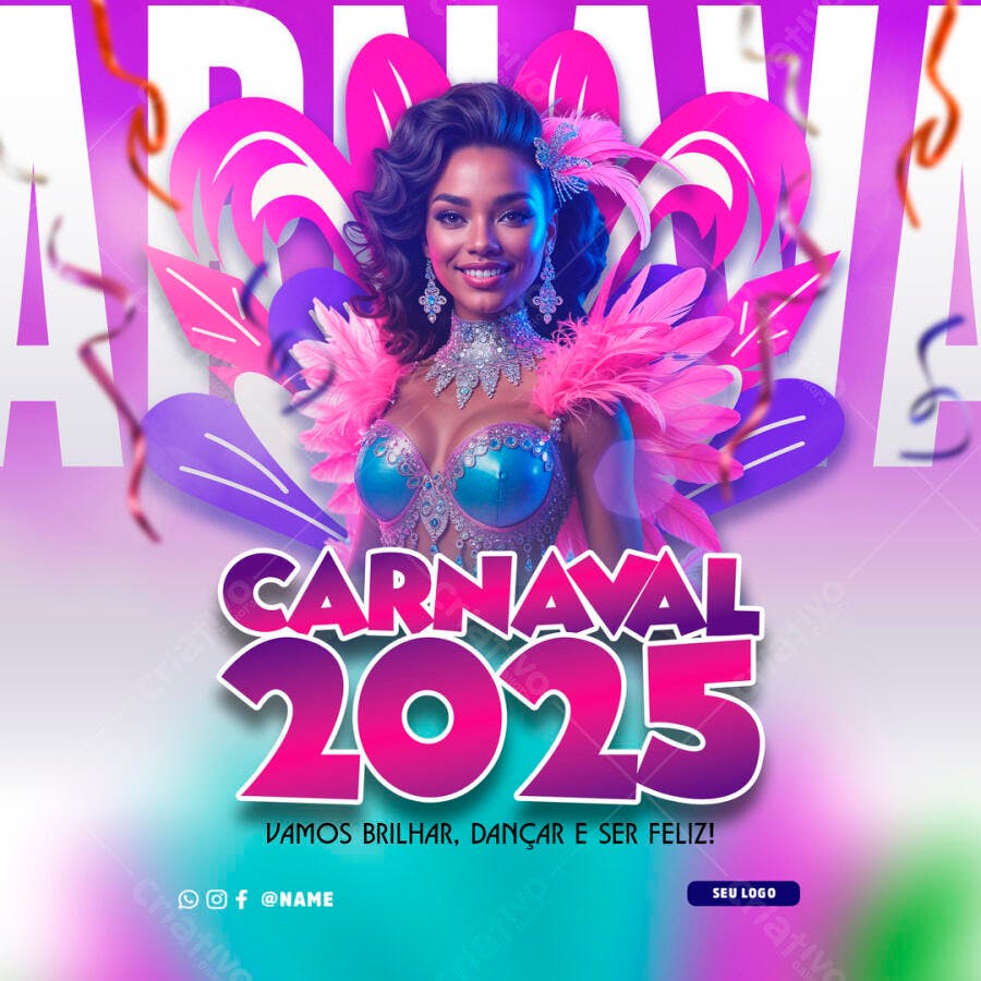 Flyer Carnaval 2025 PSD Editável