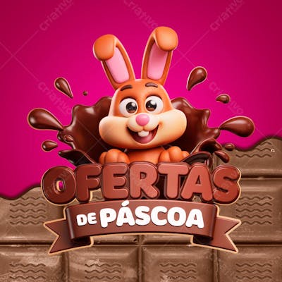 selos 3d de páscoa