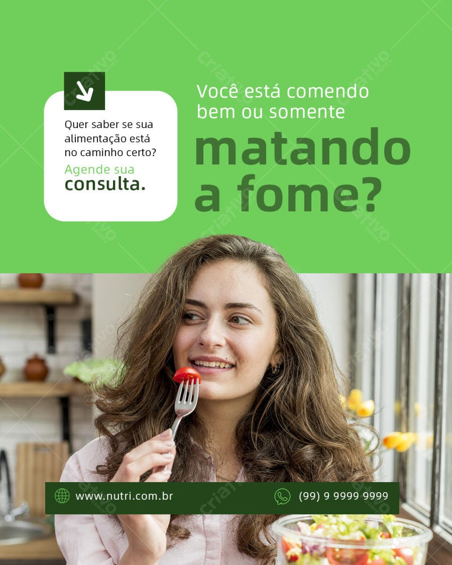 Flyer Nutricionista PSD Editável