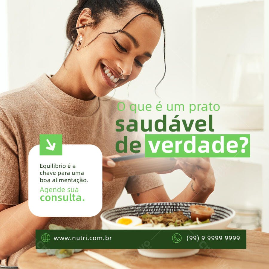 Post para Nutricionista PSD Editável