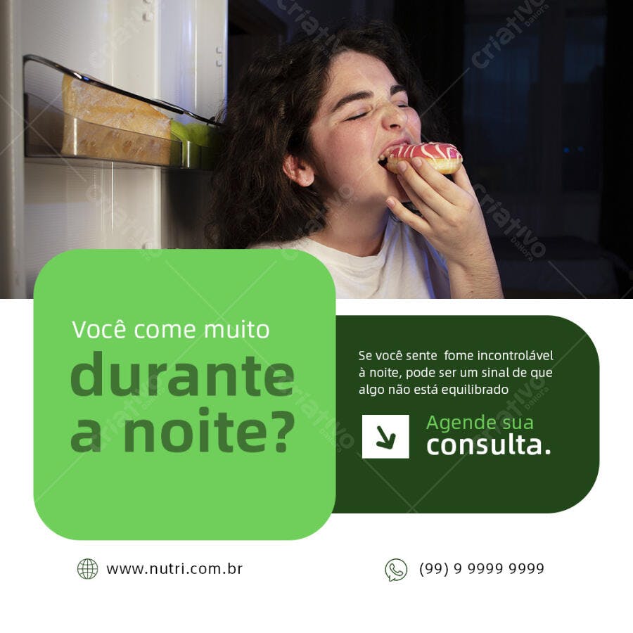 Flyer para Nutricionista PSD Editável