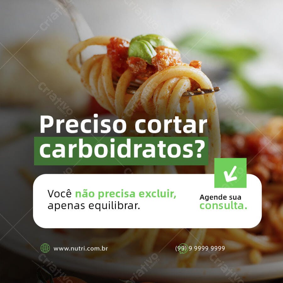 Post para Nutricionista PSD Editável
