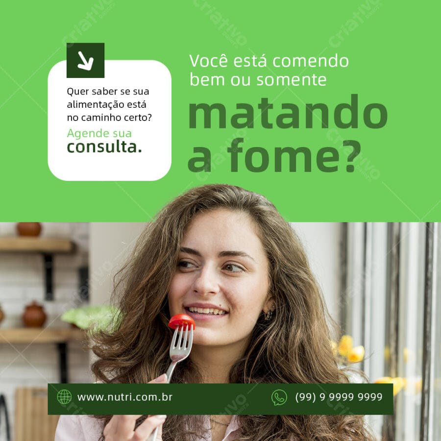 Post para Nutricionista PSD Editável