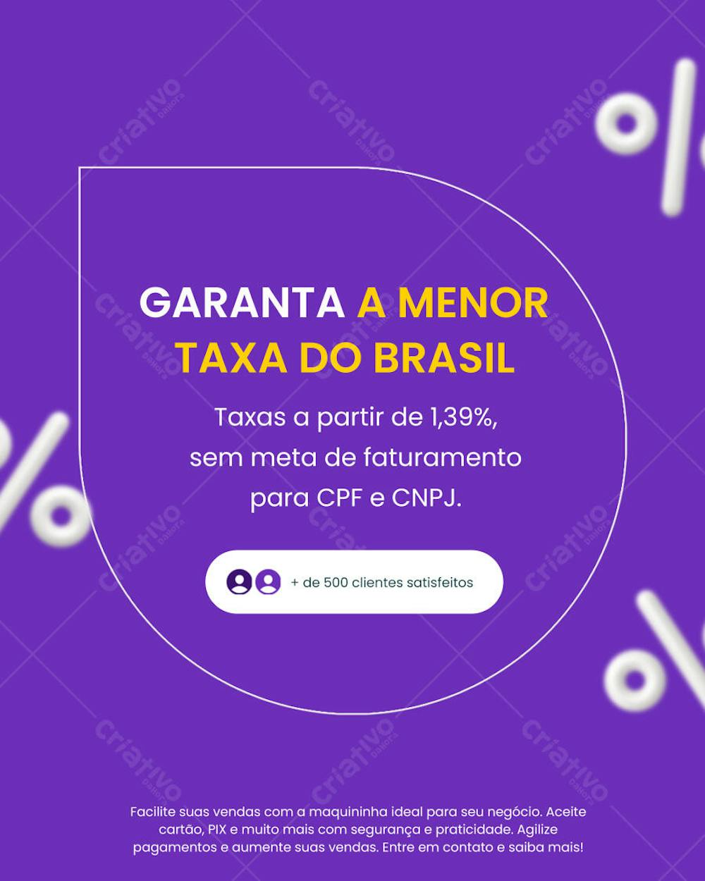 Garanta a menor taxa do brasil