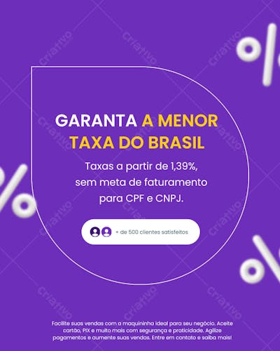 Garanta a menor taxa do brasil