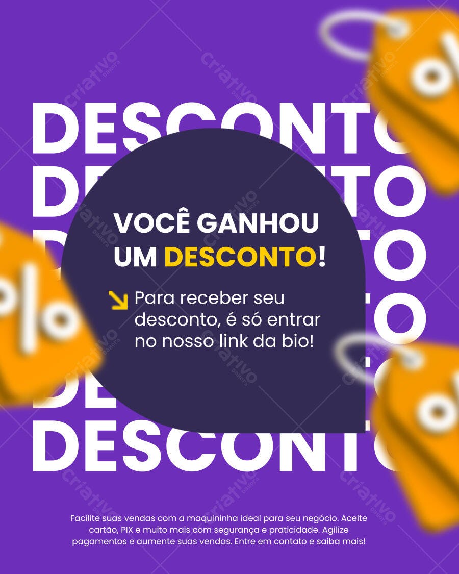 Flyer de Desconto PSD Editável