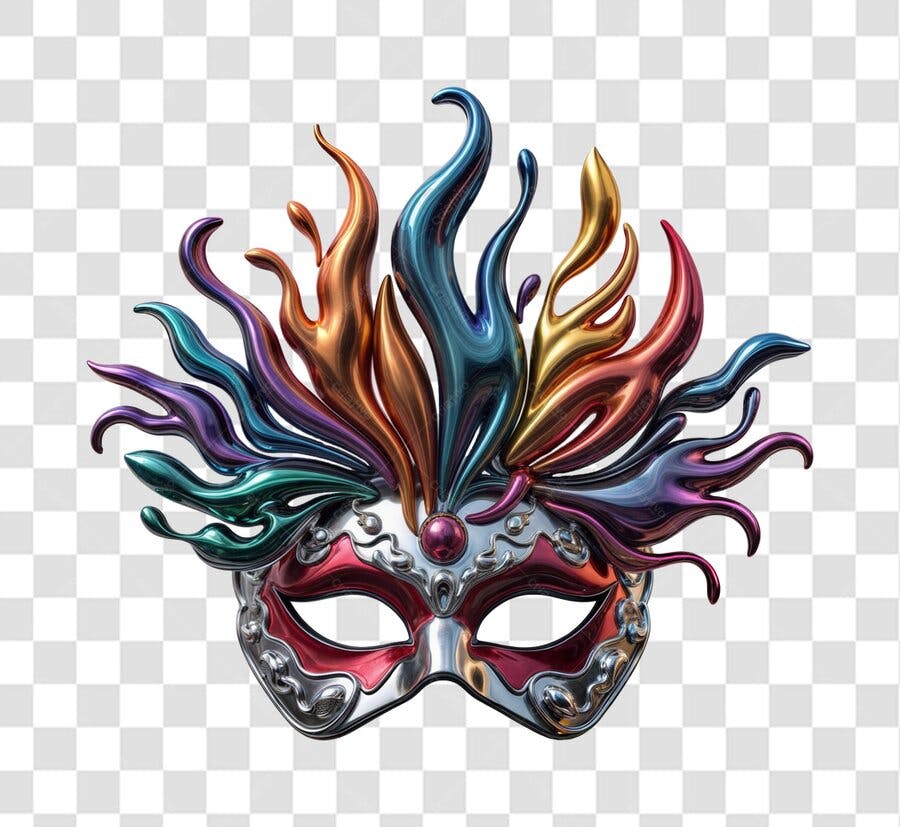 Máscara Carnaval PNG com fundo transparente