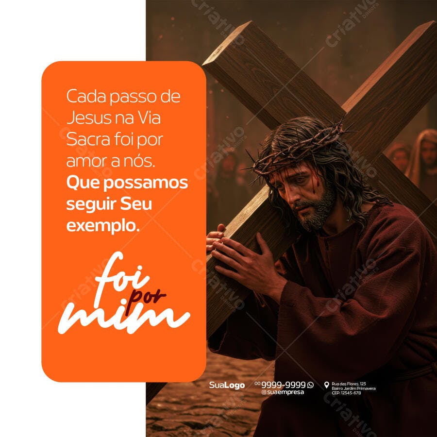 Postagem Semana Santa PSD Editável