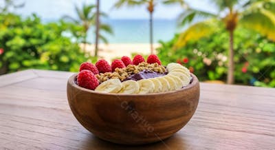 Delicioso Açaí Tropical Background 