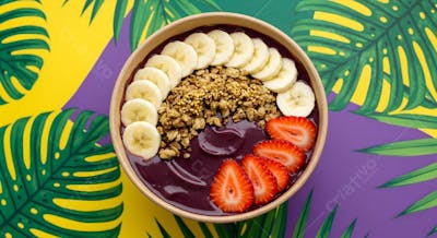 Delicioso Açaí Tropical Background 