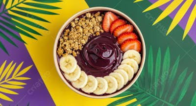 Delicioso Açaí Tropical Background 
