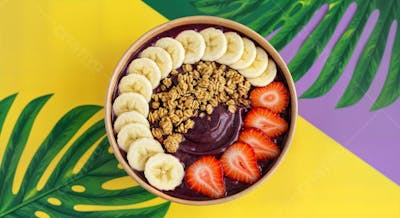 Delicioso Açaí Tropical Background 