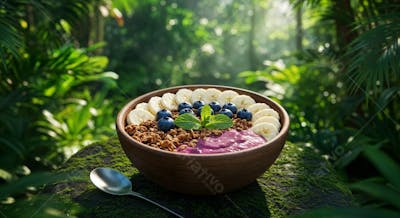Delicioso Açaí Tropical Background 