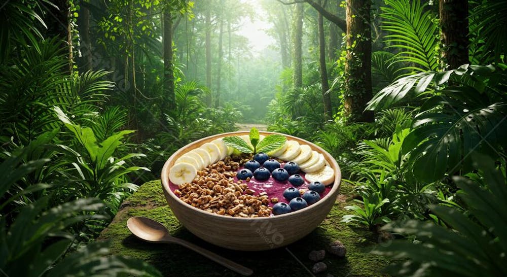 Delicioso Açaí Tropical Background 