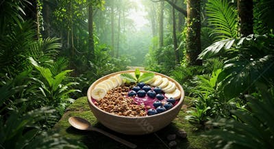 Delicioso Açaí Tropical Background 