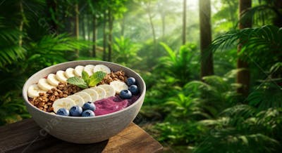 Delicioso Açaí Tropical Background 