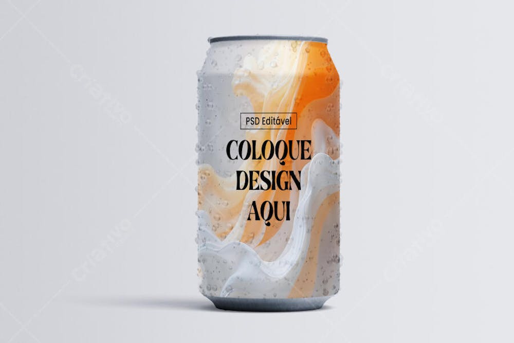 Mockups de latas de bebida