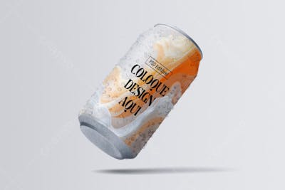 Mockups de latas de bebida